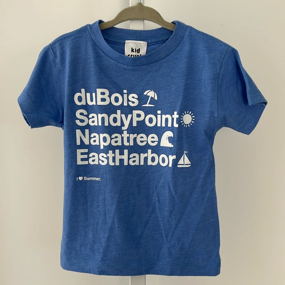 KID CRUSH graphic short sleeve t-shirt blue 2T